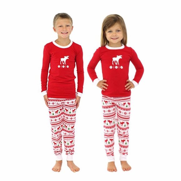 COPY - Matching Red White Reindeer Winter Christmas Family Pajamas PJs Men Wome… - Picture 12 of 16